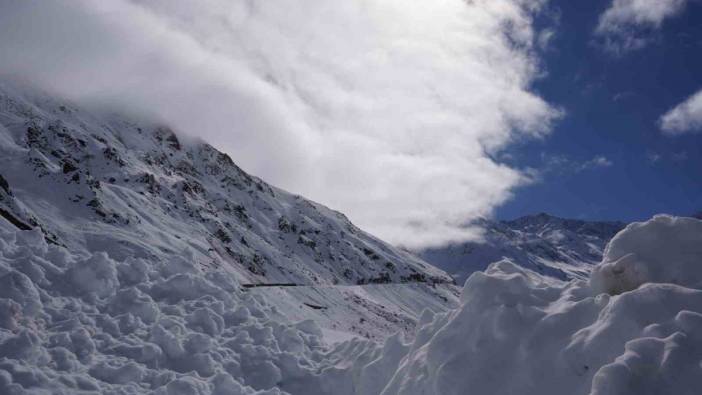 Rize’nin karlı yaylalarından kartpostallık görüntüler