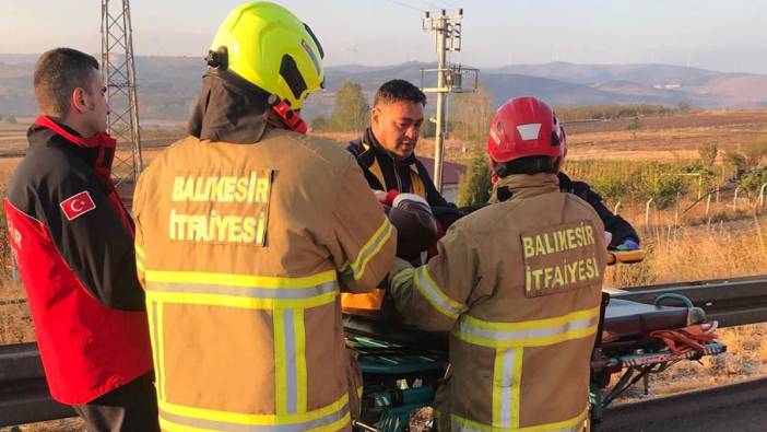 Balıkesir’de otoyolda trafik kazası: 3 yaralı