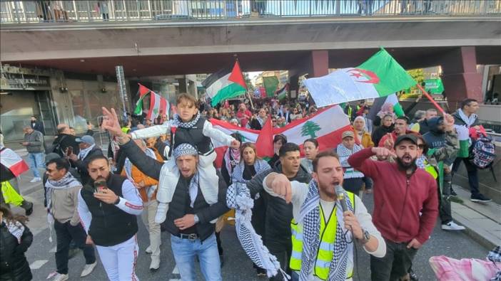 İsveç'te İsrail'in Gazze ve Lübnan'a yönelik saldırıları protesto edildi