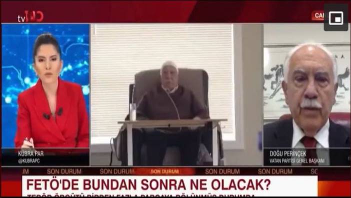 Doğu Perinçek canlı yayında FETÖ için dua etti. Sunucu tepki gösterdi