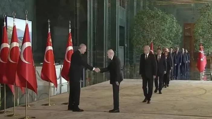 Cumhurbaşkanı Erdoğan Külliye'de tebrikleri kabul etti