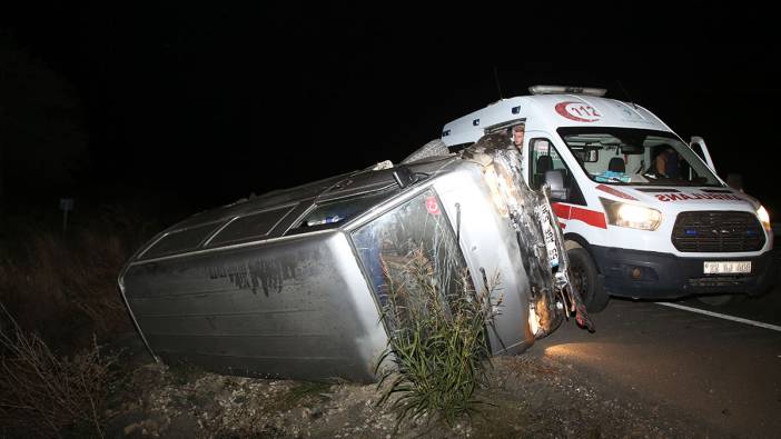 Edirne'de feci kaza. Düğünden dönüyorlardı, altı kişi yaralandı