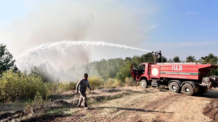 Hatay ormanı  4 saattir yanıyor