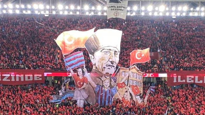 Trabzonspor'dan Fenerbahçe derbisi öncesi koreografi şovu