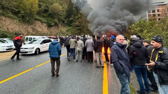 Uzungöl'de HES direnişi. Jandarma ile halk karşı karşıya