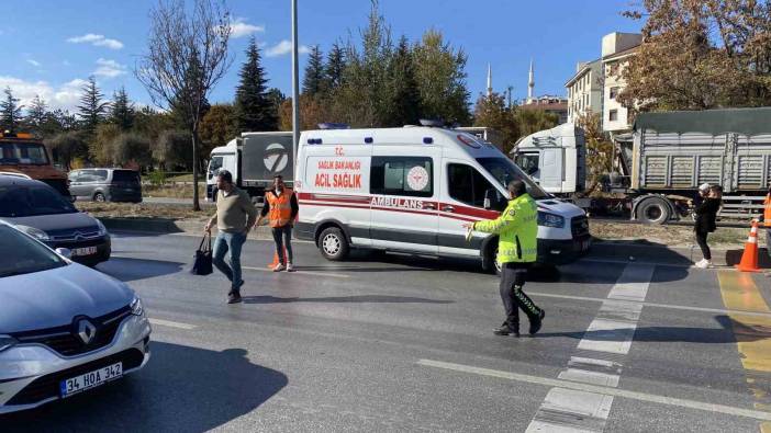 Korkutan kazadan şans eseri sağ çıktı