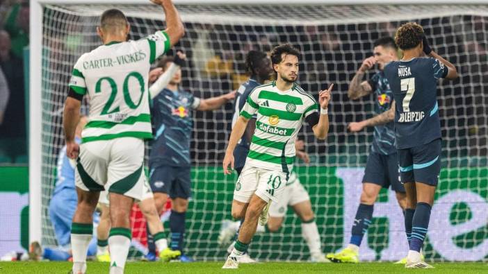 Nicolas Kuhn'ın yıldızlaştığı karşılaşmada Celtic, Leipzig'i 3 -1 yendi