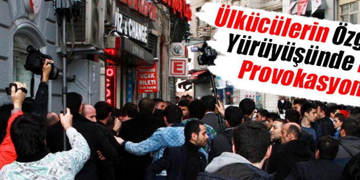 Ülkücülerin Özgecan Yürüyüşünde PKK Provokasyonu
