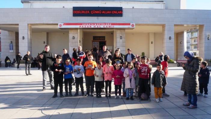 Isparta’da çocuklardan yağmur duası