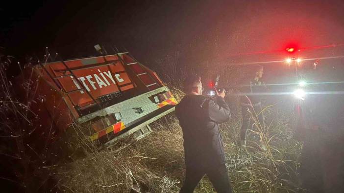 Yangına giderken kaza yaptı! İtfaiyenin freni patladı: Sürücü araçtan atlayarak kurtuldu