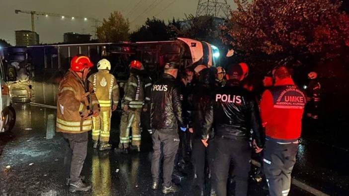 Bayrampaşa'da can pazarı! Yolcu otobüsü devrildi: Ölü ve yaralılar var