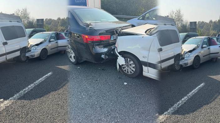 Anadolu Otoyolu’nda zincirleme kaza. 7 araç birbirine girdi: 4 yaralı