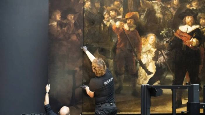 Rembrandt’ın ünlü Gece Devriyesi, restore ediliyor