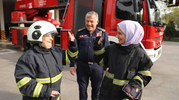 Samsun'da huzurevinde kalan Nimet Saral'ın itfaiyeci olma hayali