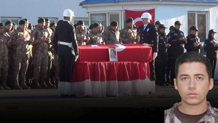 Şehit polis memuru memleketinde son yolculuğuna uğurlandı! Eşinin feryatları yürekleri dağladı