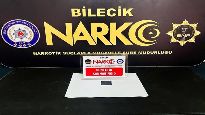 Bilecik’te terminalde uyuşturucu ile yakalandı