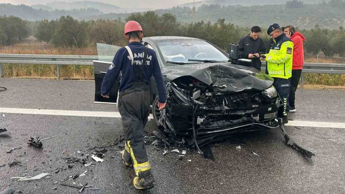 Manisa’da yağış ve sis kaza getirdi