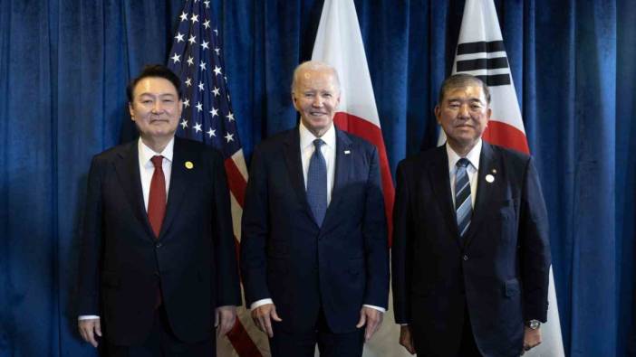 ABD, Japonya ve Güney Kore liderleri APEC Zirvesi’nde buluştu