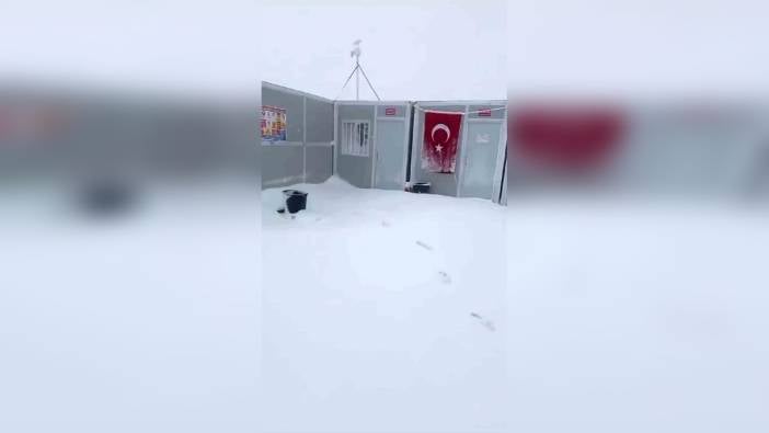 Ağrı’nın yüksek kesimleri beyaza büründü