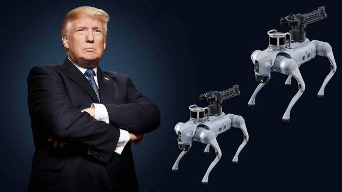 Donald Trump'ın malikanesini robot köpekler koruyor