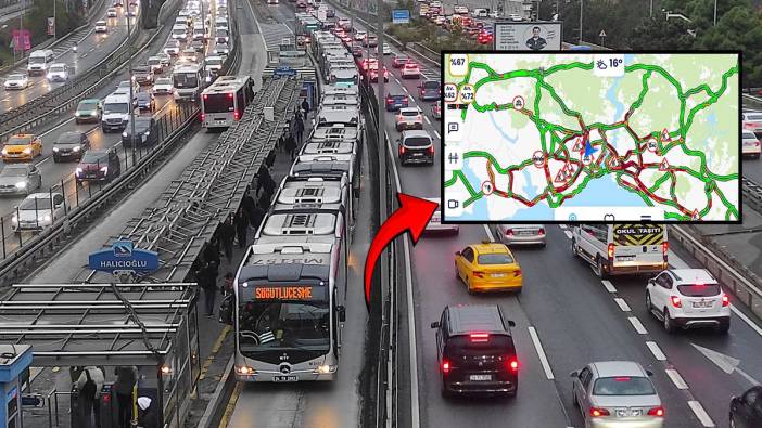 Ders zili çaldı, İstanbul'da haftanın ilk iş gününde trafik yoğunluğu arttı