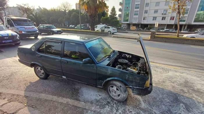 Aydın'da otomobil yangını paniğe yol açtı