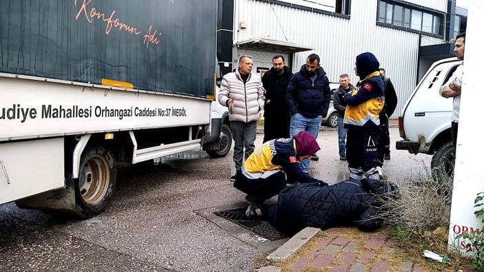 Bursa'da kamyonetin çarptığı kadın yaralandı