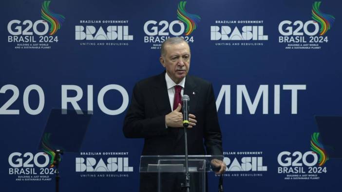 Erdoğan'dan G20 Liderler Zirvesi'nde 'Gazze' mesajı: 'Sessiz kalanları tarih affetmeyecek'