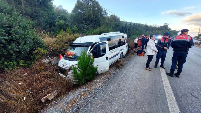 Bodrum’da yolcu minibüsü kaza yaptı: 8 Yaralı