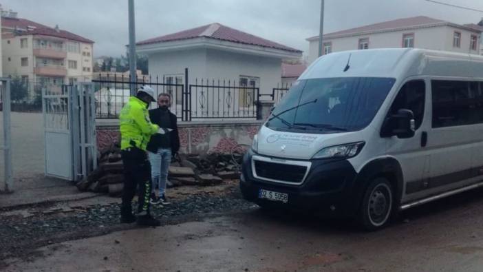 Adıyaman Gölbaşı'nda okul servisleri denetlendi