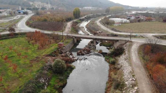 Amasya'da bulunan Tersakan Çayı'ndaki büyük tehlike