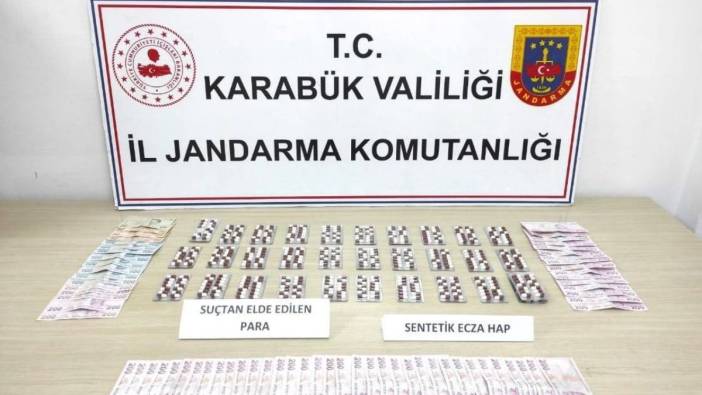 Karabük'te jandarma 426 adet uyuşturucu ele geçirdi