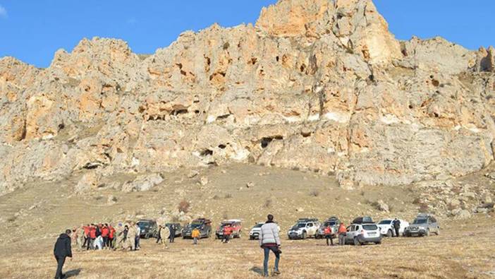 Erzurum'da "Kırk Pencereli Mağaralar" ilgi çekiyor