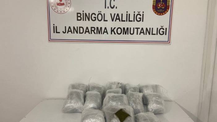 Bingöl’de jandarma ekipleri 20 kilo esrar ele ele geçirildi