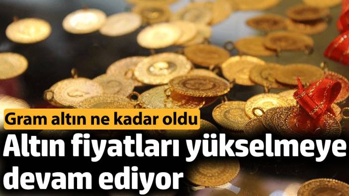 Altın fiyatları yükselmeye devam ediyor. Gram altın ne kadar?