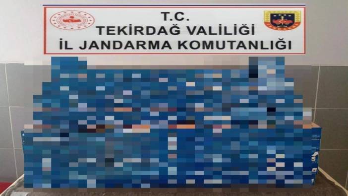 Tekirdağ’da kaçakçılık operasyonu: 49 bin 400 makaron ele geçirildi