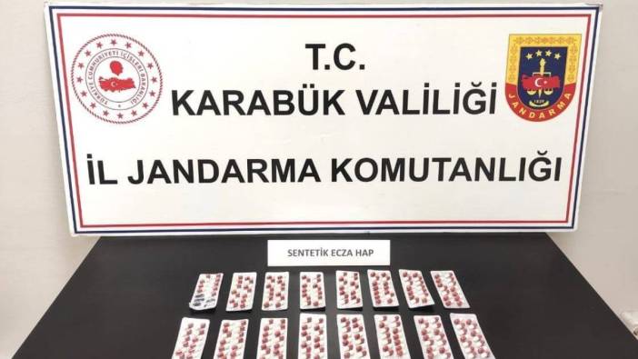 Karabük'te uyuşturucuya darbe: 394 hap ele geçirildi