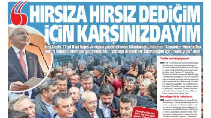 Yeniçağ Gazetesi bugün bu başlıkla çıktı (23 Kasım 2024)