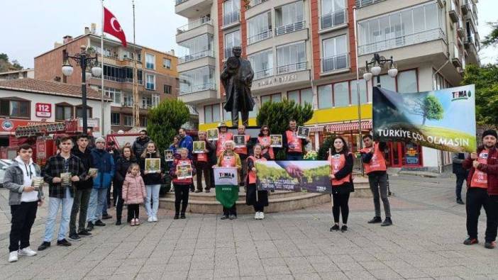 Sinop’ta toprağa saygı için yürüdüler