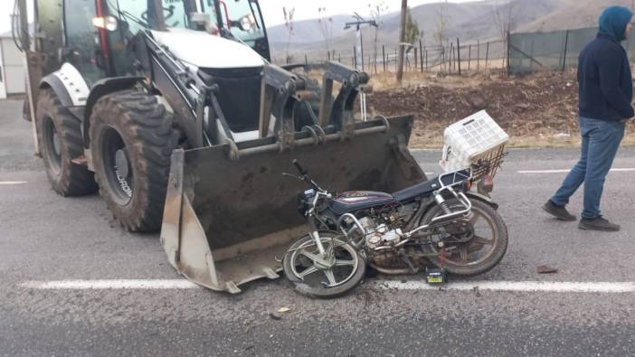 Elazığ’da iş makinesi ile motosiklet çarpıştı: 1 ölü