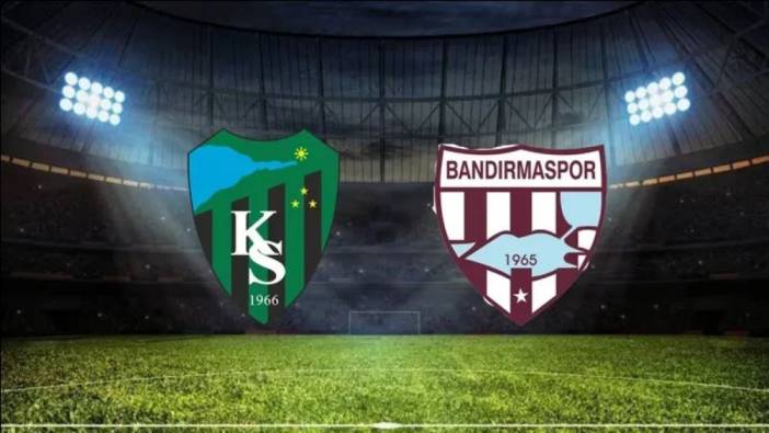 Kocaelispor - Bandırmaspor maçı adeta nefes kesiyor! Liderlik maçında ilk yarı sona erdi