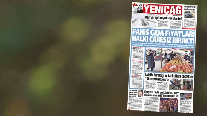 Yeniçağ Gazetesi: Fahiş gıda fiyatları halkı çaresiz bıraktı