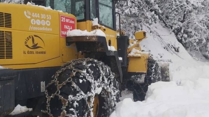 Rize’de kar sebebiyle mahsur kalan 7 kişi kurtarıldı