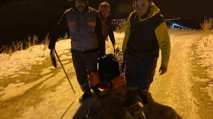 Kayseri’de kar mağduru diyabet hastası kadın böyle kurtarıldı