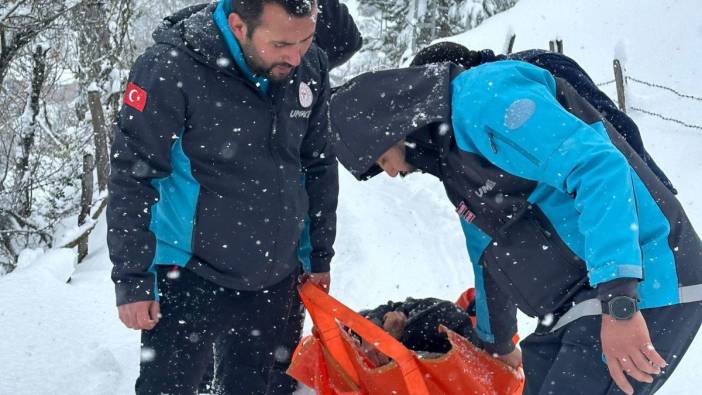 Vatandaşı hastaneye UMKE ekipleri yetiştirdi