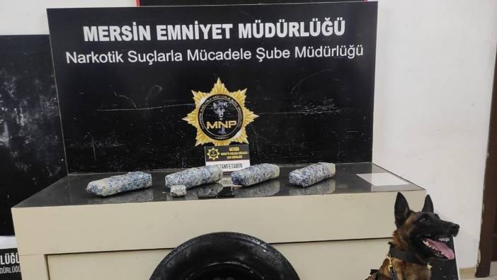 Mersin’de otomobilin stepnesinde uyuşturucu ele geçirildi