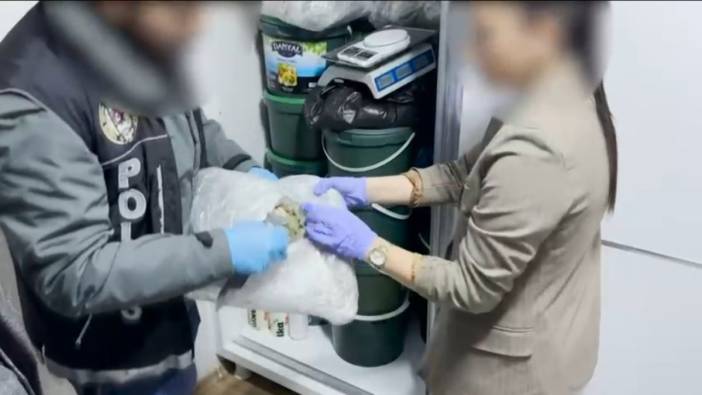 Turşu kutularının içine gizlemişler... 52 kilo skunk ortaya çıktı