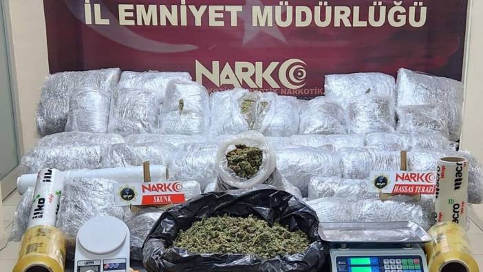 Batman’daki operasyonda 52 kilo 700 gram skunk ele geçirildi