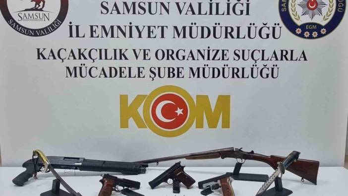 Samsun’da silah kaçakçılığı operasyonu: 1 gözaltı var