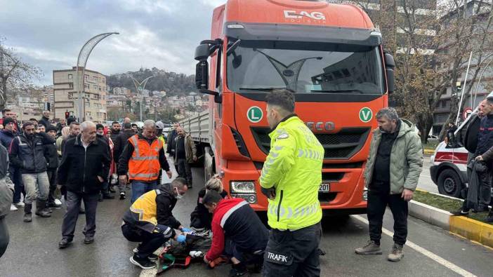 Zonguldak'ta TIR’ın çarptığı yaşlı adam yaralandı